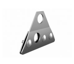 ALU svorka na falc 2-dierová