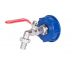 Sada Strend Pro, ventil 1" + plastová redukcia 60 mm + výpust 3/4", na IBC nádrž